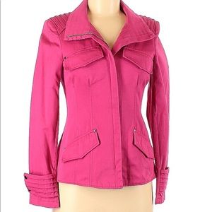 CH Carolina Herrera hot pink Denim jacket